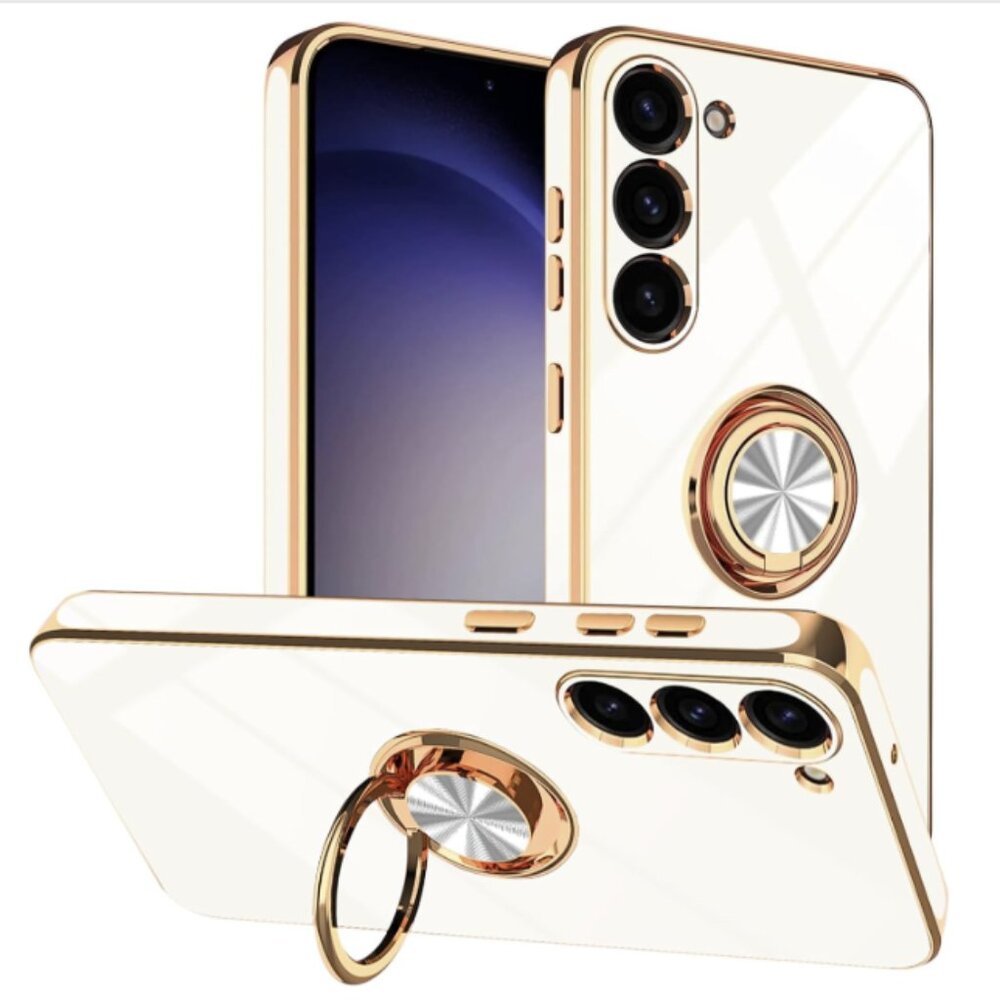 Tnarru_Samsung Galaxy S23 Case with Ring Stand and Magnetic Car Mount